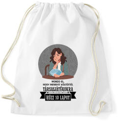 printfashion Húzz 10 lapot - Sportzsák, Tornazsák - Fehér (16640318)