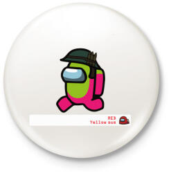 printfashion Among us - R. Y. sus - Kitűző, hűtőmágnes - Fehér (4121737)