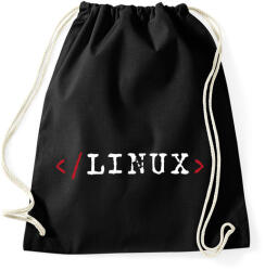 printfashion Linux - Sportzsák, Tornazsák - Fekete (3529918)