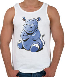 printfashion Víziló - Férfi atléta - Fehér (11799224)