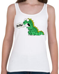 printfashion miaw dino - Női atléta - Fehér (11004292)