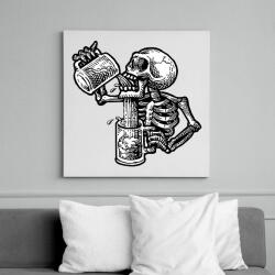 printfashion Beerdrinker - Vászonkép - Fehér (6629699)