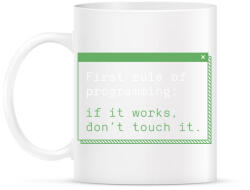 printfashion Fejlesztő mottó - Bögre - Fehér (14026366)