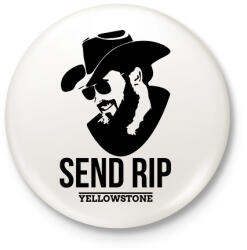 printfashion Yellowstone RIP - Kitűző, hűtőmágnes - Fehér (15519949)