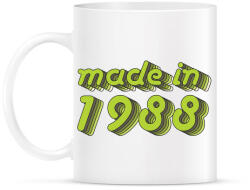 printfashion made-in-1988-green-grey - Bögre - Fehér (790378)