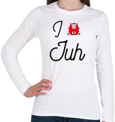 printfashion I love juh - Női hosszú ujjú póló - Fehér (10642942)