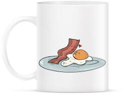 printfashion Bacon és tojás - Bögre - Fehér (14113602)