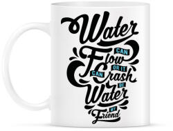 printfashion A víz a barátom - Bögre - Fehér (788288)