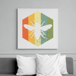 printfashion Méh - Vászonkép - Fehér (6627301)