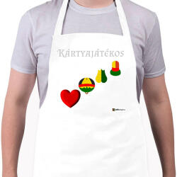 printfashion Kártya játékos minta #3 - Kötény - Fehér (8858417)