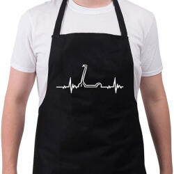 printfashion Scooter heart - Kötény - Fekete (13822903)