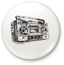 printfashion magnó - Kitűző, hűtőmágnes - Fehér (15180137)