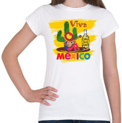 printfashion Viva Mexico - Női póló - Fehér (12066776)