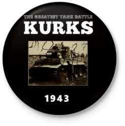 printfashion KURKS - Kitűző, hűtőmágnes - Fekete (3097646)