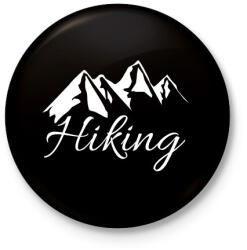 printfashion túrázás - Kitűző, hűtőmágnes - Fekete (4620648)