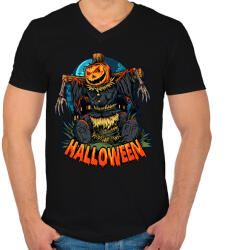 printfashion halloween - Férfi V-nyakú póló - Fekete (14189899)