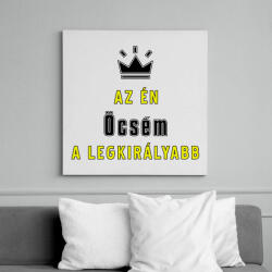 printfashion Az én öcsém - Vászonkép - Fehér (6633731)