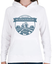 printfashion Mezőgazdászok ásza - Női kapucnis pulóver - Fehér (6596610)