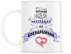 printfashion Szivem elsö pasija - Bögre - Fehér (790436)
