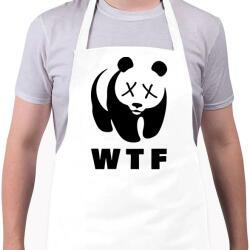 printfashion WTF - Kötény - Fehér (4903295)