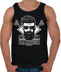 printfashion Barbershop - Férfi atléta - Fekete (6184982)