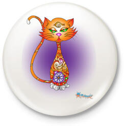 printfashion Zencic - Kitűző, hűtőmágnes - Fehér (3076020)