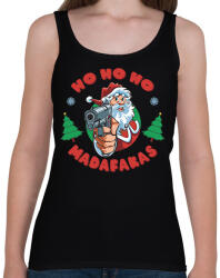 printfashion Ho ho ho madafakas - Női atléta - Fekete (14916379)