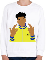 printfashion Nle choppa - Gyerek pulóver - Fehér (2127930)