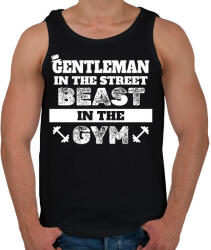 printfashion Beast in the gym - Férfi atléta - Fekete (14777035)