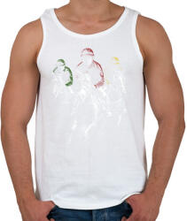 printfashion Lóverseny - Férfi atléta - Fehér (16068033)