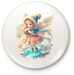 printfashion Téltündér - Kitűző, hűtőmágnes - Fehér (15116524)