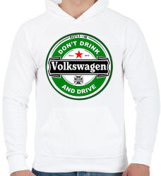 printfashion Volkswagen - Férfi kapucnis pulóver - Fehér (5666639)