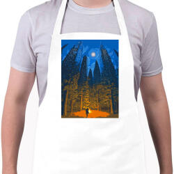 printfashion Ember és természet - Kötény - Fehér (4916032)