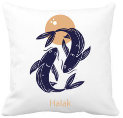 printfashion Halak minta - Párnahuzat, Díszpárnahuzat - Fehér (6273365)