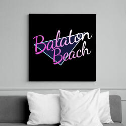 printfashion Balaton Beach - Vászonkép - Fekete (6653910)