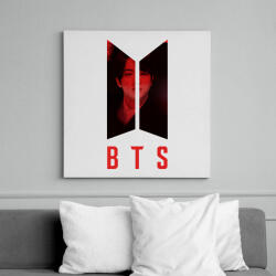 printfashion bts-Kim Seok Jin - Vászonkép - Fehér (6640375)