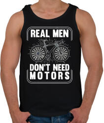 printfashion Real men - Férfi atléta - Fekete (5418267)
