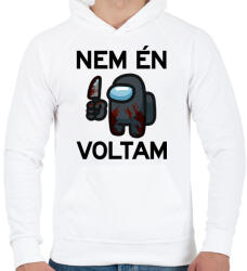 printfashion Among Us - Nem én voltam - Férfi kapucnis pulóver - Fehér (4099350)