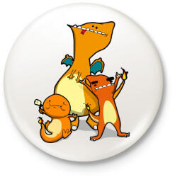 printfashion Pokemon Go - Kitűző, hűtőmágnes - Fehér (3081337)