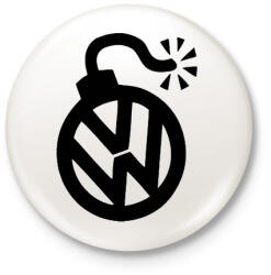 printfashion VW bomba - Kitűző, hűtőmágnes - Fehér (3083019)