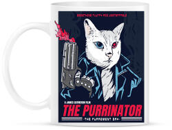 printfashion Terminátor cica - Bögre - Fehér (11839015)