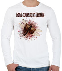 printfashion dragonfly1 - Férfi hosszú ujjú póló - Fehér (1679131)