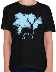 printfashion Patrónus - Gyerek póló - Fekete (1602715)