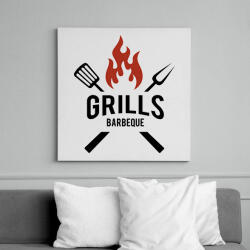 printfashion Grill - Vászonkép - Fehér (15810367)