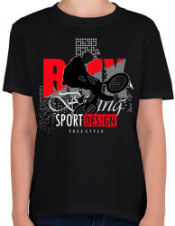 printfashion Bmx - Gyerek póló - Fekete (13889474)