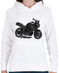printfashion fz6 - Női kapucnis pulóver - Fehér (2902386)