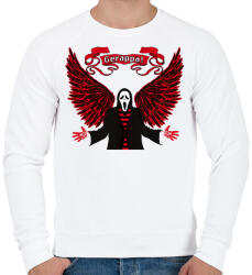 printfashion Sikoly - Gerappa - Férfi pulóver - Fehér (3393773)