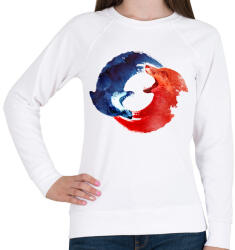 printfashion Ying Yang - Női pulóver - Fehér (243073)