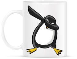 printfashion Dabbing pingvin - Bögre - Fehér (1103812)