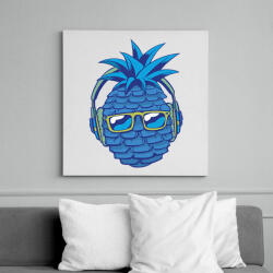 printfashion Ananász - Vászonkép - Fehér (6641021)